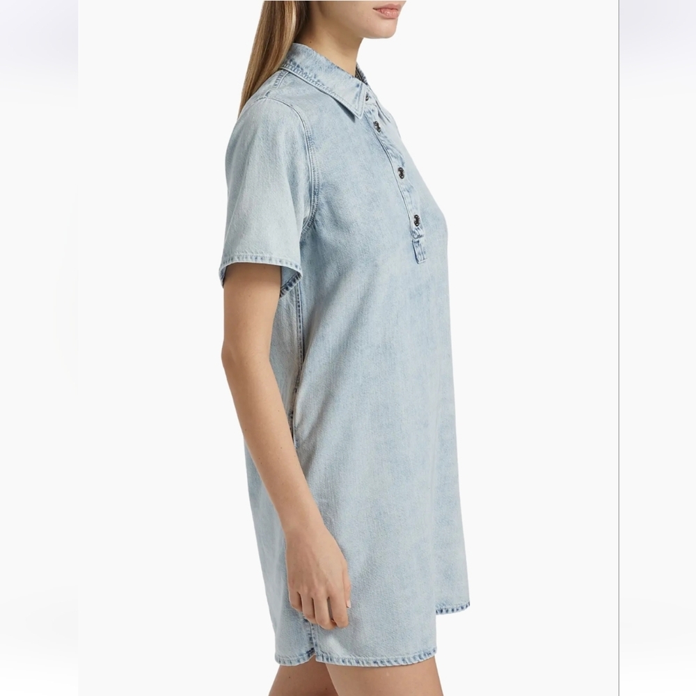 Rag & Bone NWTs Ultra Featherweight Jocelyn Denim Mini Shirtdress - Picture 6 of 8
